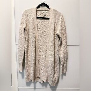 Ruby Moon Soft Cream Open-Front Cardigan